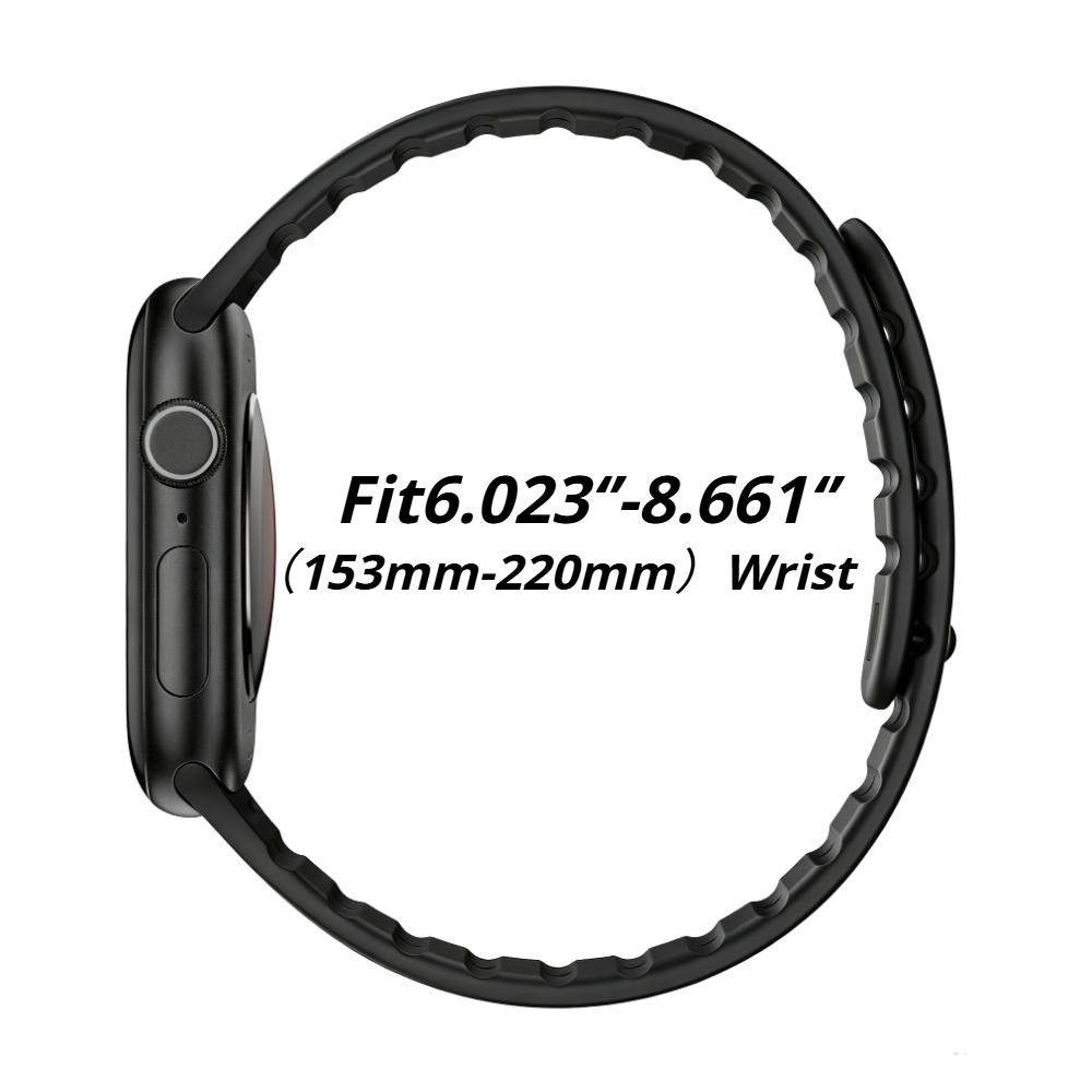 Silicone Soft Watchband For Apple Watch Ultra 3 2 49mm Series 11 10 46mm 45mm 44mm 42mm Sports Loop Strap for iwatch 9 8 7 6 5 4 SE3
