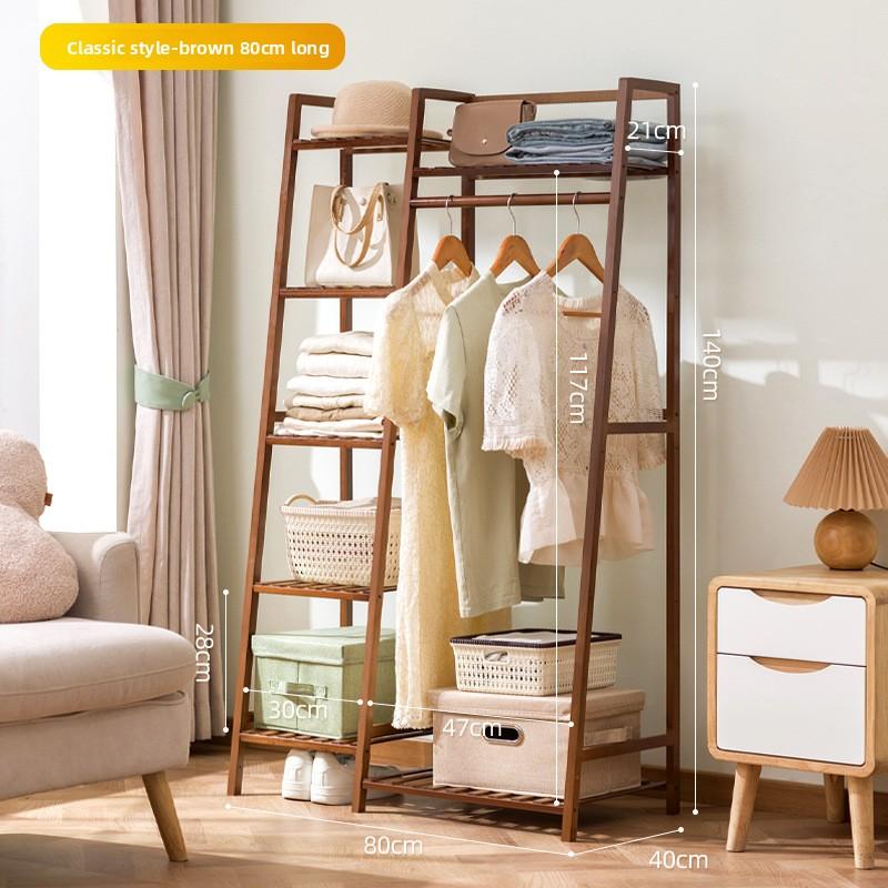 

Вешалка от пола до потолка, простая смелая вешалка для одежды из массива дерева для спальни, подвесная вешалка, бытовая сушилка, съемная стойка