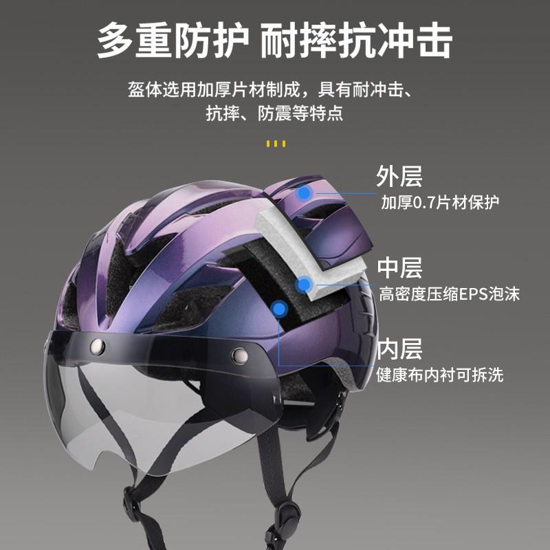 Cycling Helmet With LED Light Mountain Bike Road Riding Half Shell Design EPSPC Safety Gear Adults