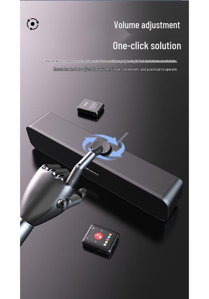 Jin Zheng A3 Long Bar Wired Desktop Speakers with Subwoofer