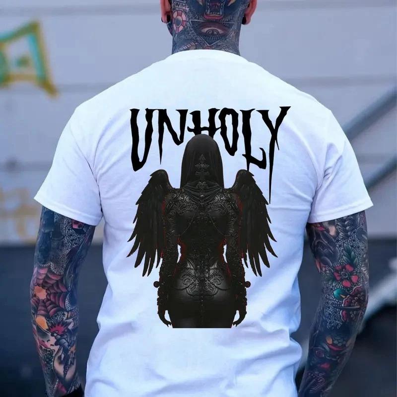 UNHOLY Fallen Angel Print Men s T-Shirt XXXL