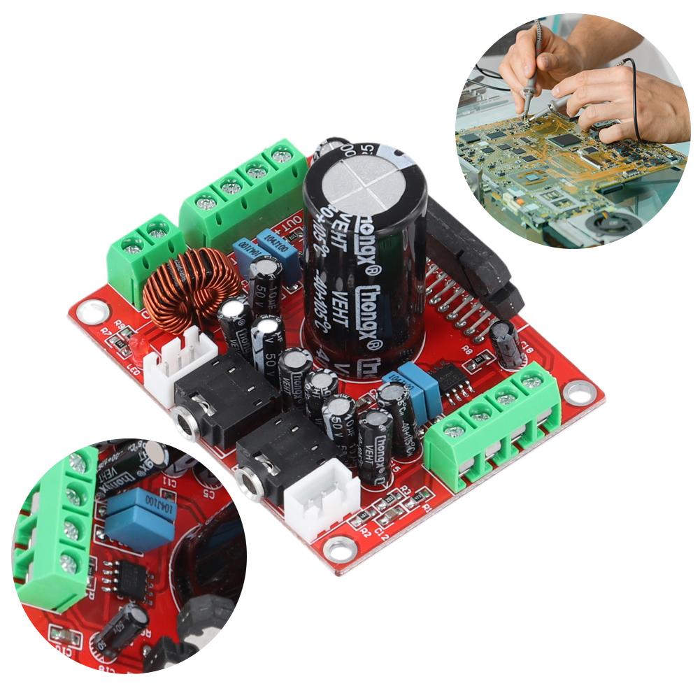 XH-M150 4 Channel Car Audio Power AMP Board DC 12V TDA7850 4 Channel Car Power Amplifier Module with BA3121 Noise Reduction