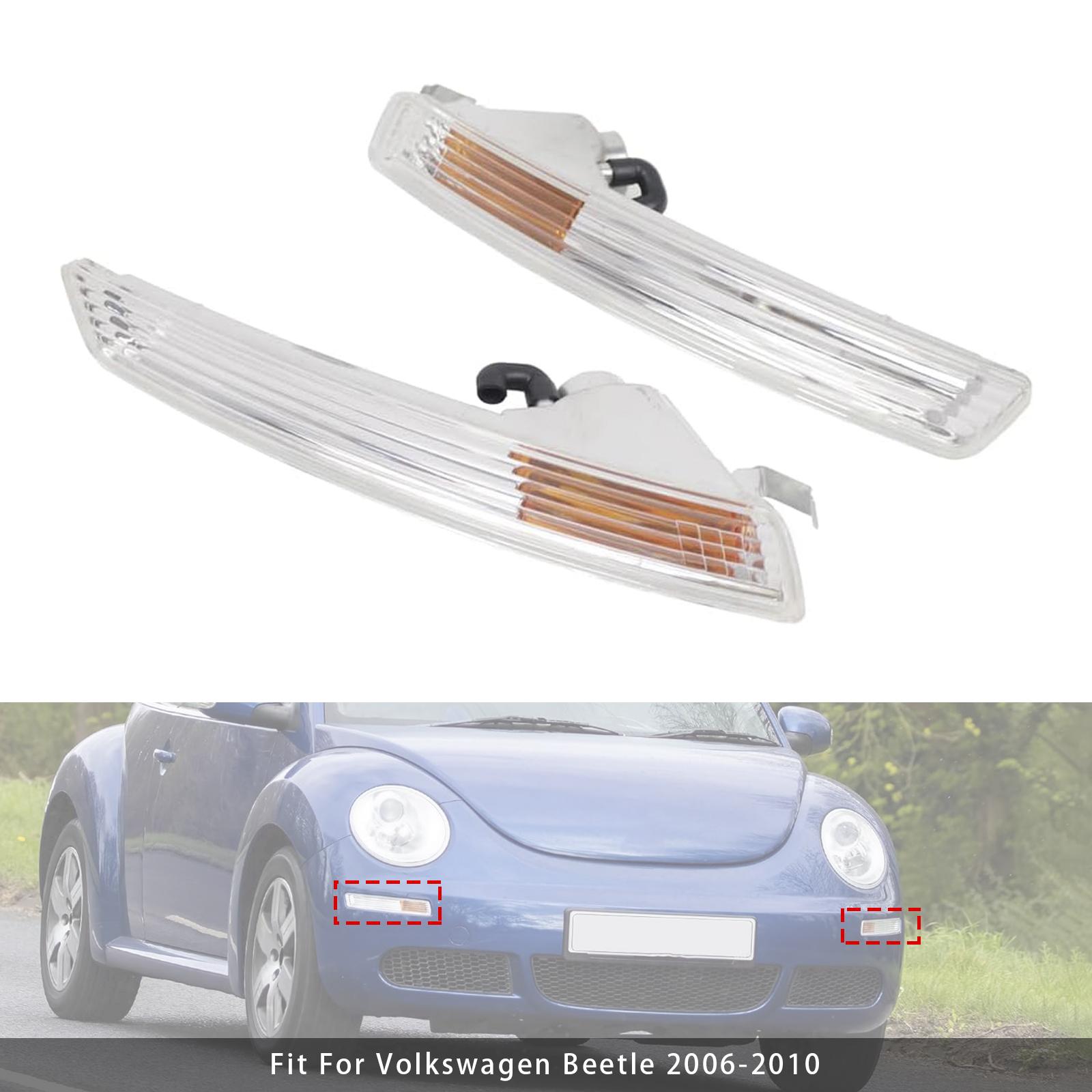 

Front Bumper Turn Signal Light Without Bulbs For VW Beetle 06-10 1C0953041R Right