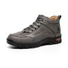 Handmade Men's Boots High-Top Casual Shoes Lace-Up Outdoor Men Hiking Shoes Non-slip Leather Ankle Boots Plus Size Fashion Boots