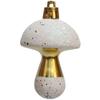 6Pcs/Box Plastic Christmas Tree Ornament Electroplated Plastic Mushroom Christmas Decorations