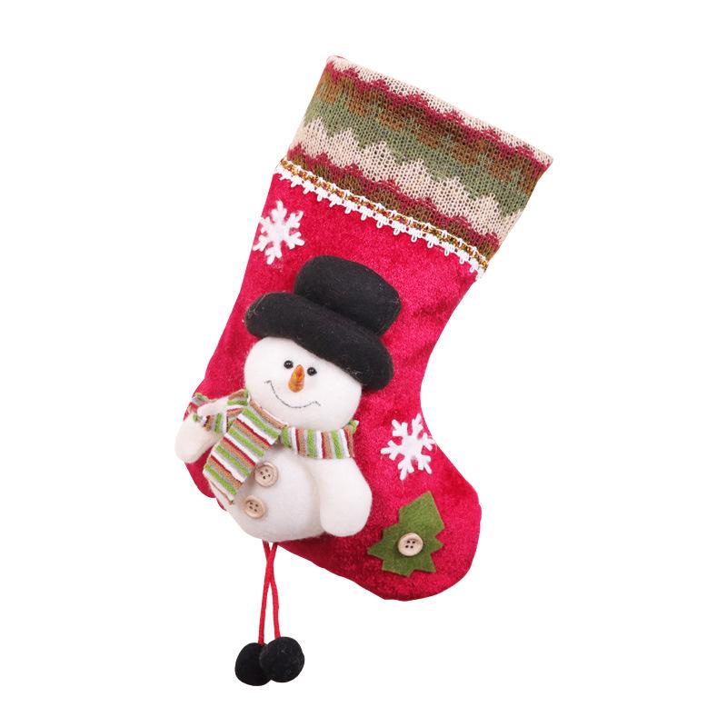 Medium 3D Cartoon Christmas Stocking Ornament - New Hot Selling Holiday Decoration Gift