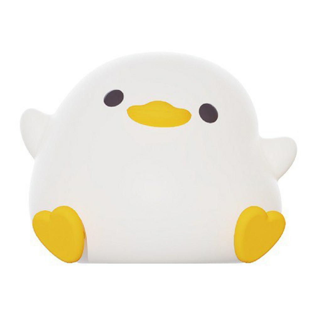 

Cute Cartoon Duck Night Light Eye Protection Tap Dimmable Table Lamp with Timer A