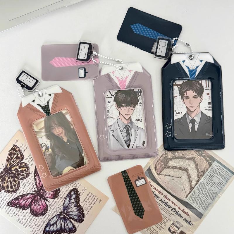 Uniform Series PVC Photo Frame with Mini Pendant Creative School Uniform Photocard Holder 3 Inch Kpop Idol Card Sleeves 2025 New