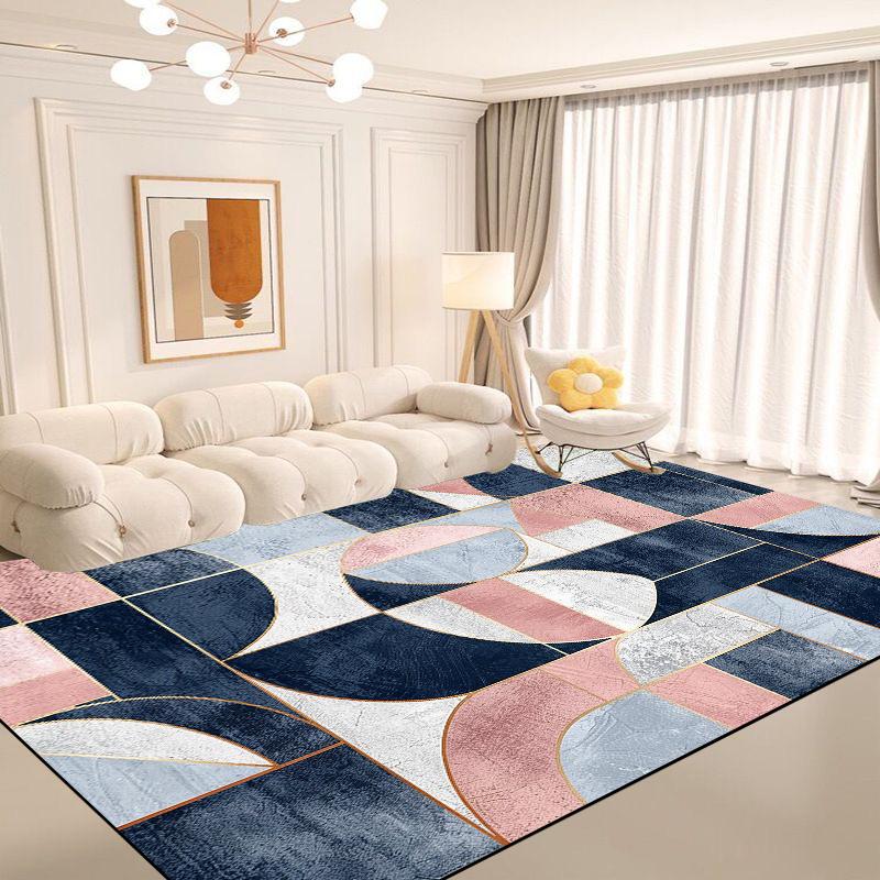 Nordic Simplicity Soft Carpet Living Room Decoration Creative Easy Clean Sofa Area Rugs for Bedroom Decor Non-slip Mats Washable