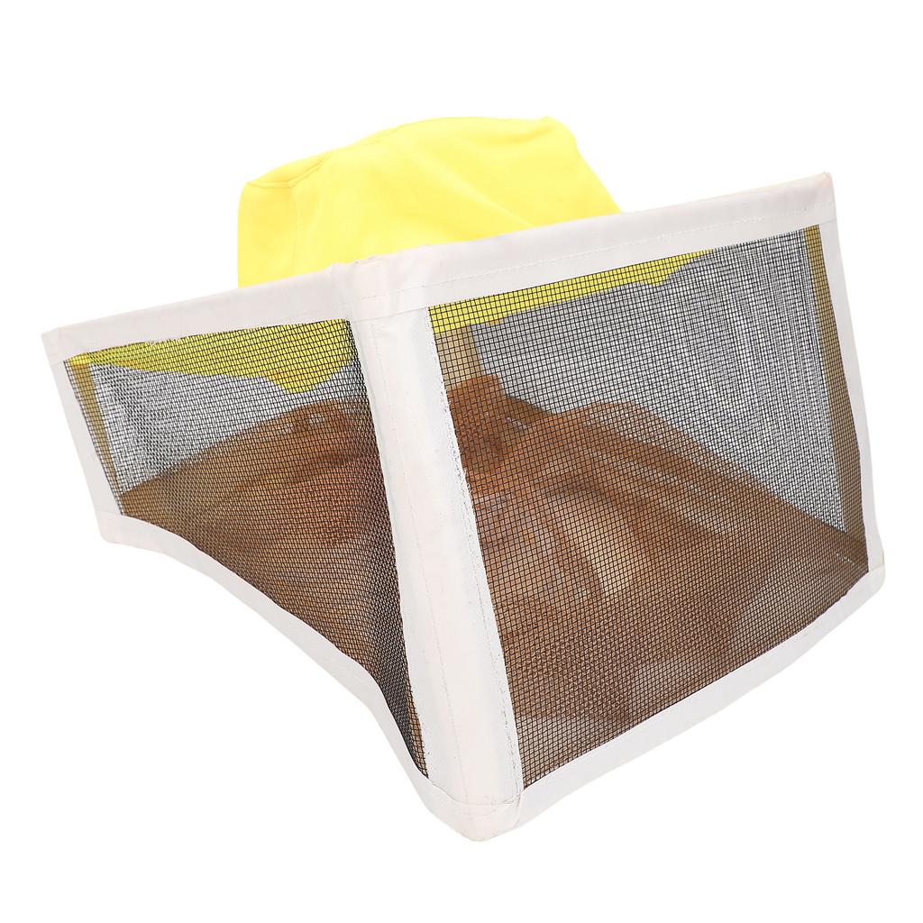Beekeeping Veil Hat Steel Yarn Square Brim Foldable Bee Keeper Cap for Outdoor Fishing Field Studies