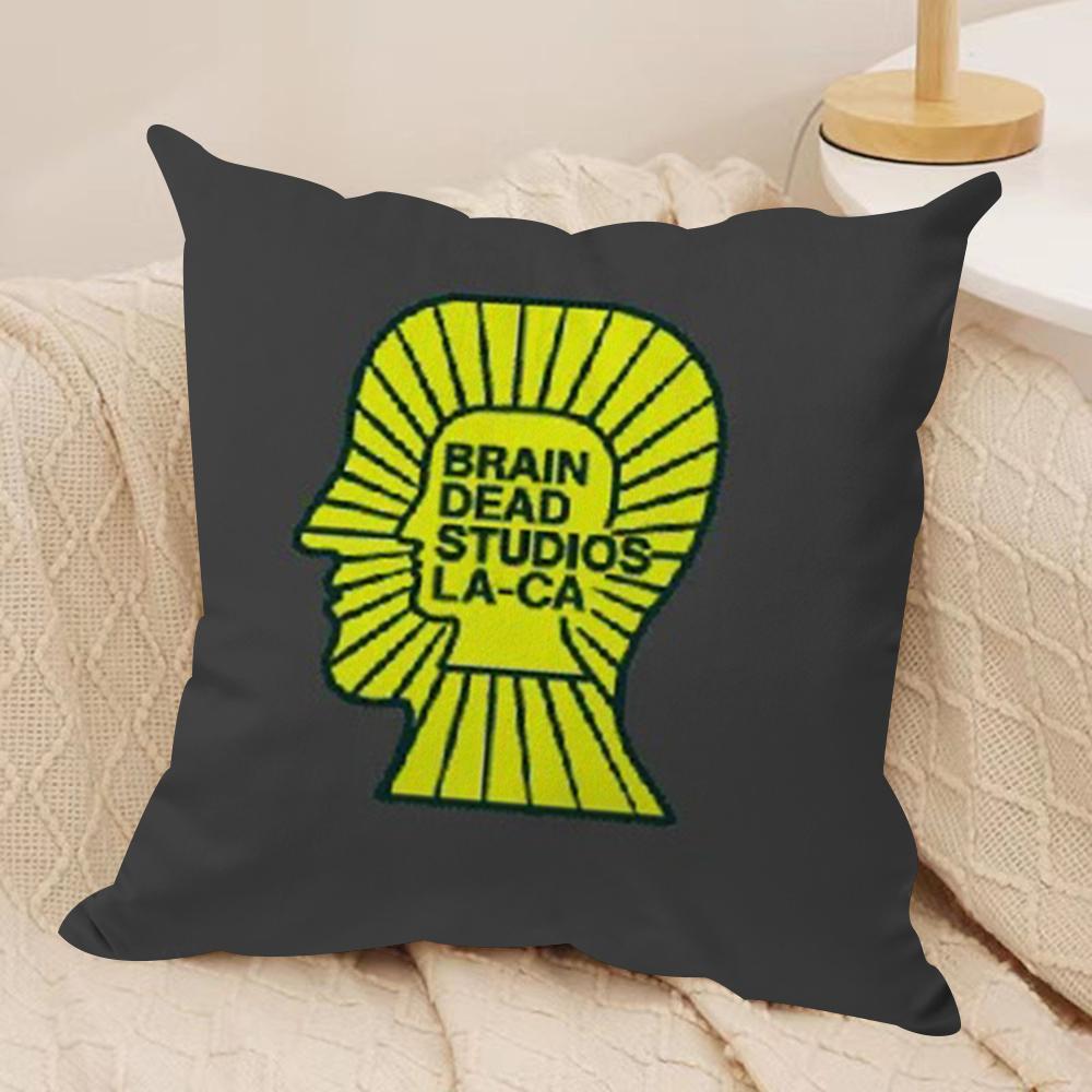 

Los Angeles BBrain Dead Cushion Cover Silky Short Plush DoubleSided Printed Pillow Case for Sofa All Seasons Home Decor Gift 30x30cm