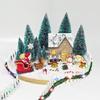 Christmas Tree Fences Garden Fencing Fairy Garden Accessories Wooden Party Decoration With LED Light For Kids Holiday Home Decor