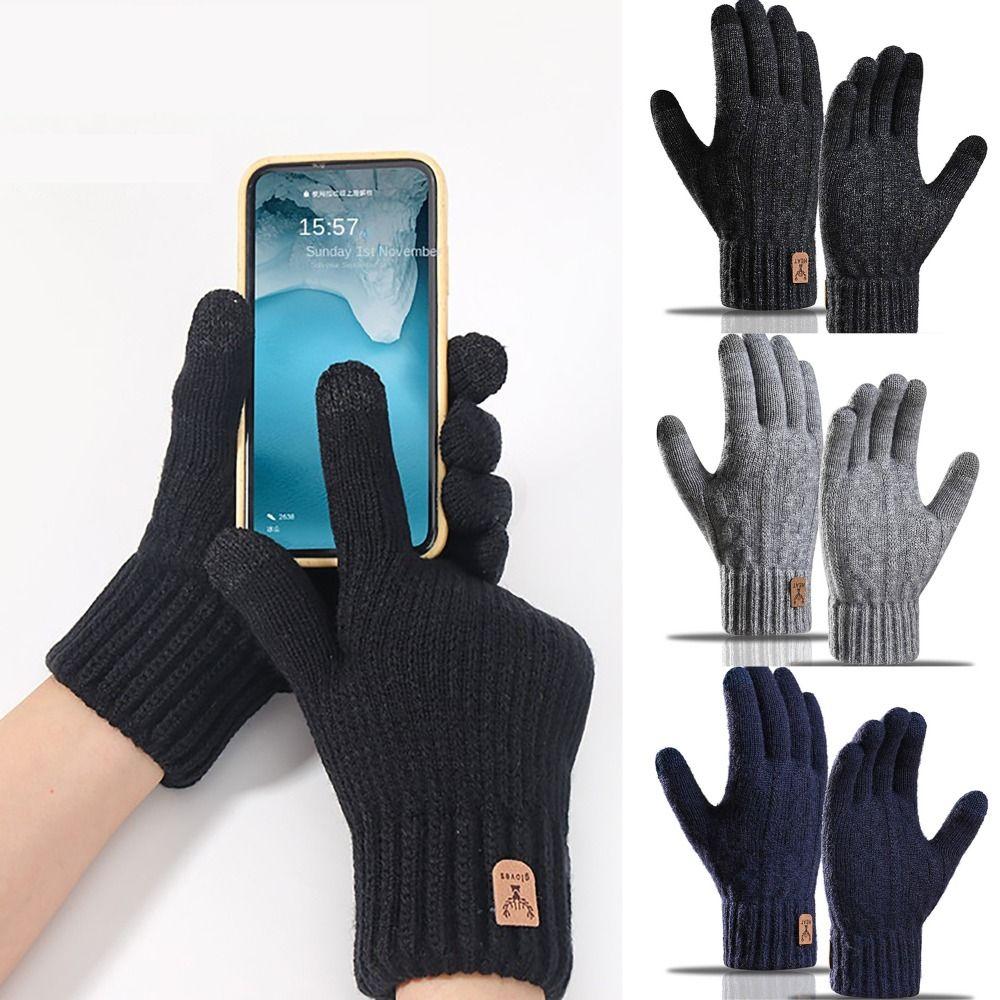 Sensitive Touch Touchscreen Gloves Cotton Fleecing Mittens Warm Winter Gloves For Winter Outdoor