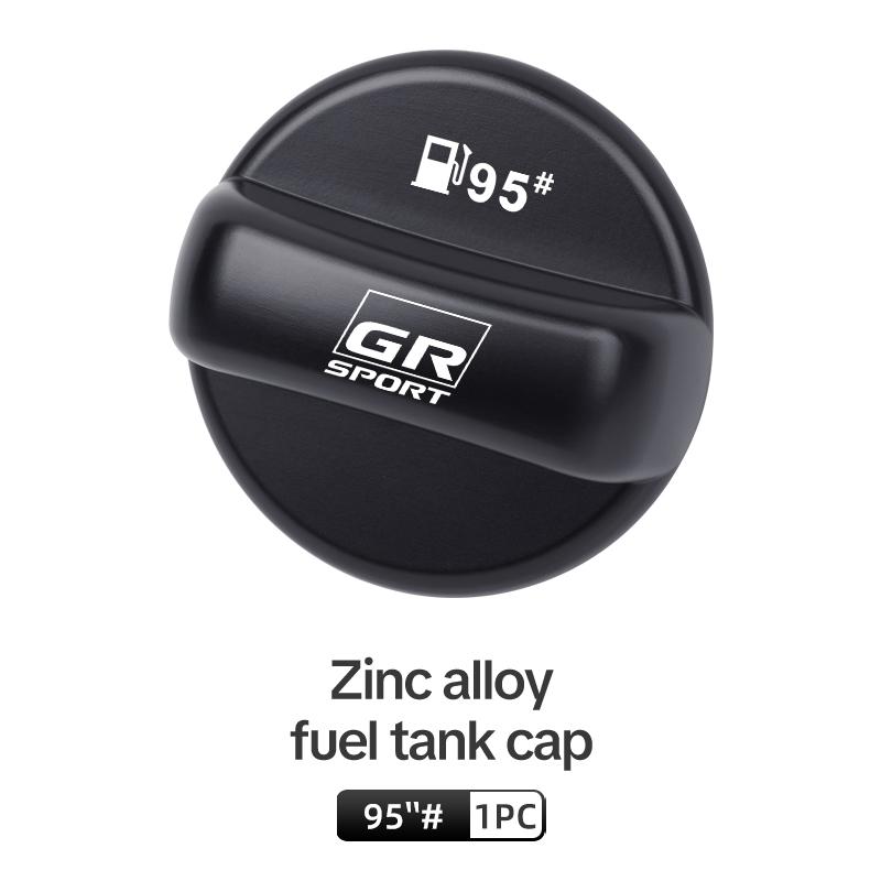 

Car Fuel Tank Cap Cover Metal Fuel Tank Protective Sticker For Toyota GR Sport Corolla Yaris Camry Prius CHR RAV4 Accessories