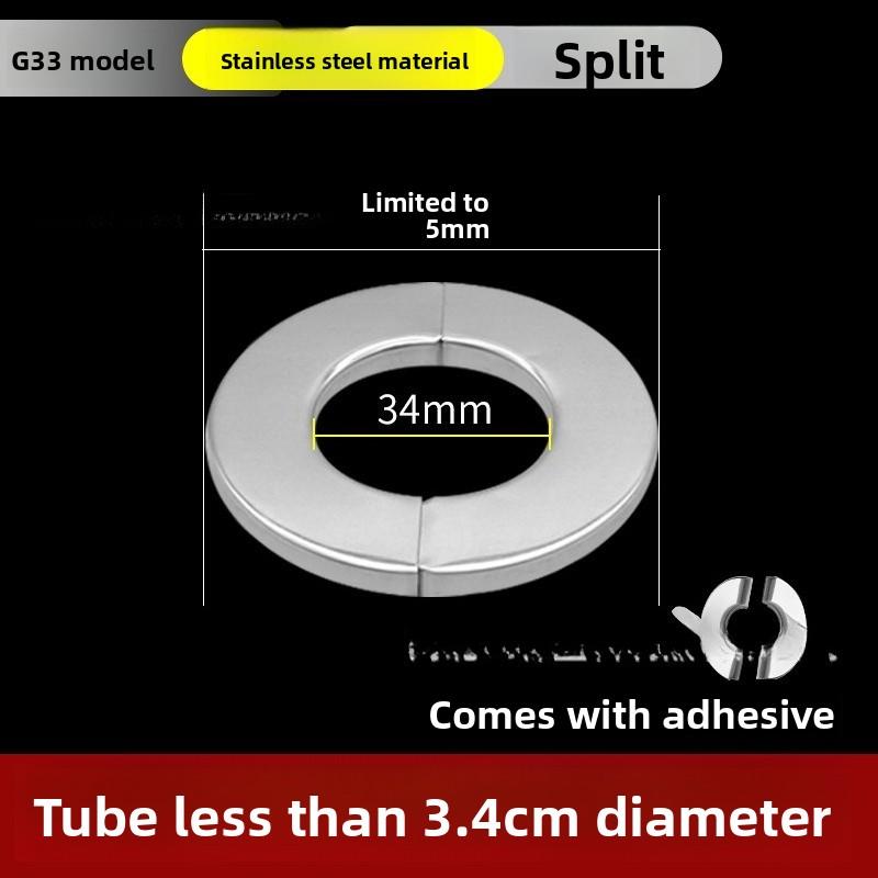 

Stainless Steel Faucet Decorative Cover Self-Adhesive Faucet Shower Water Pipe Chrome Finish Wall Covers Bathroom Accessories