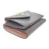 Prada 1MH021 Tri-fold Wallet Gray Safiano Women