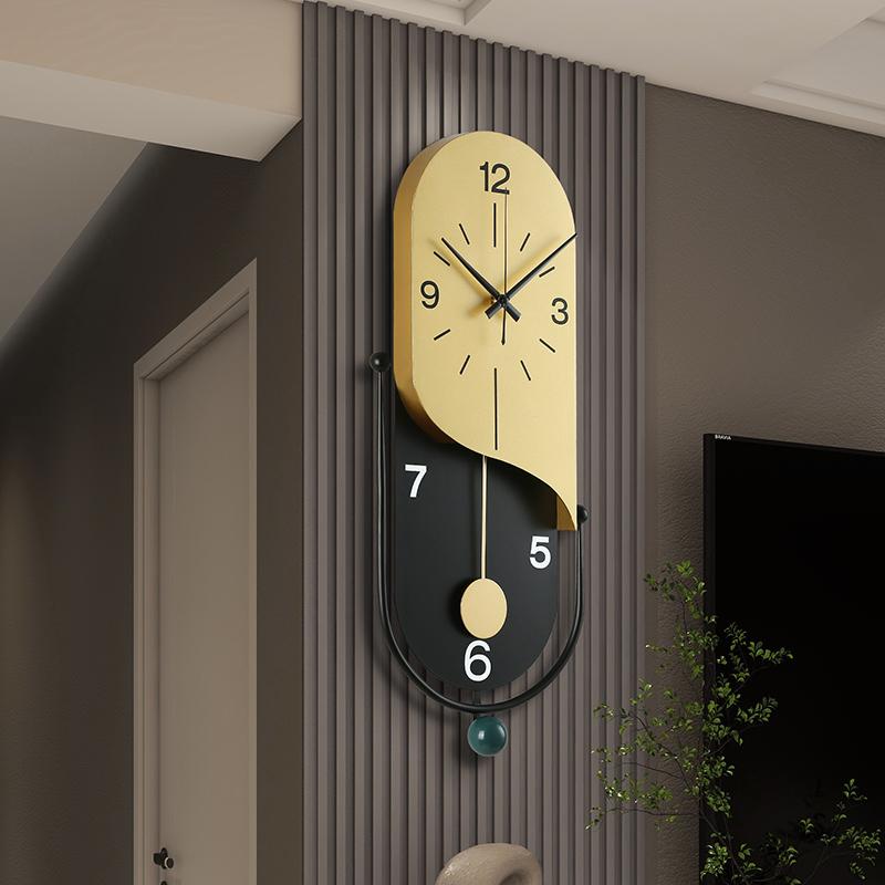 BEPAN Wall Clock, Living Room, Home Fashion, Creative High-end, Simple, No Punching, Silent Clock, Home Decoration