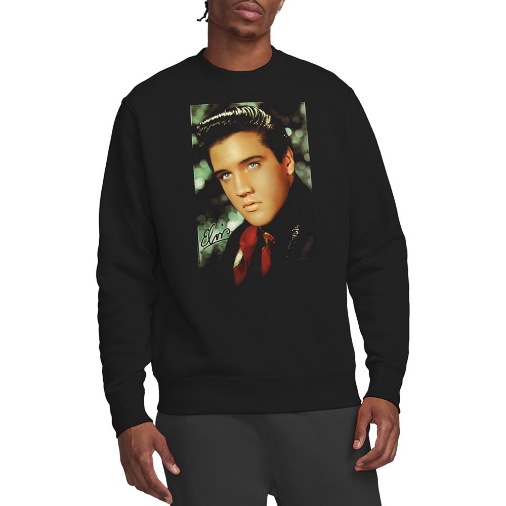 Elvis Presley Unisex Adult Red Scarf Sweatshirt