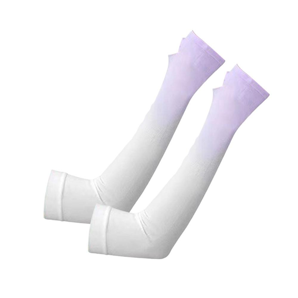 1pair UPF 50+ Arm Covers UV Protection Compression Sleeve Portable Cooling Arm Sleeves  Cycling