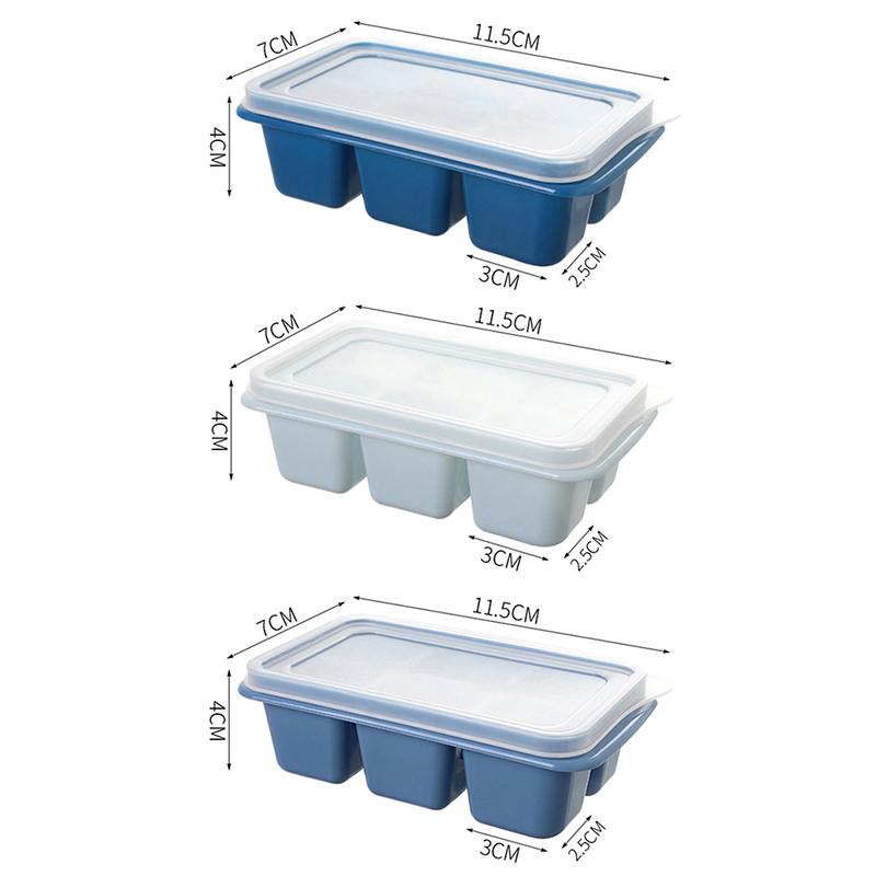 Ice-Making Mold Household  Ice Tray With Lid Ice-Making Box Ice Mold