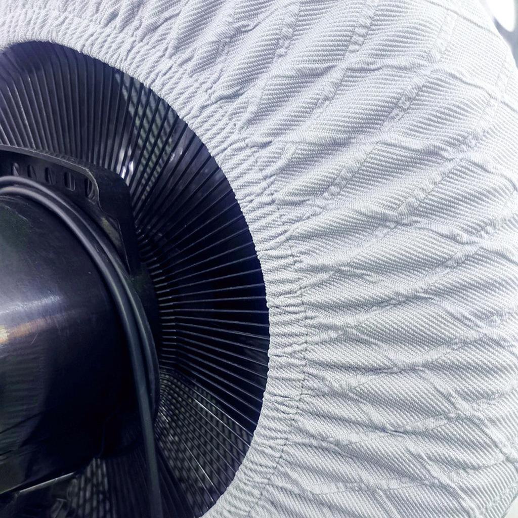 Fan Cover Elastic Half Wrapped for 16-18 inch Wall Mount Fans Heavy Duty Universal Household Storage Fan Protection Round Cover