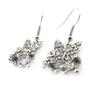 Les Trésors De Lily [J1353] - Designer Earrings 'Sissi' White Gray