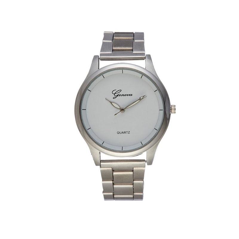Ultra-thin Steel Strap Couple Watch Fashionable Quartz Wristwatch For Men And Women Casual Style