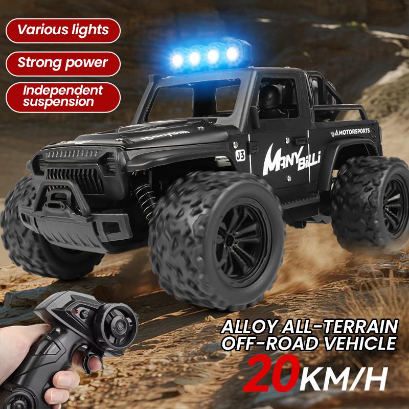 1/16 Off Road RC Car 2.4G Remote Control Climbing Drift Model With LED Light Educational Toy For Boys