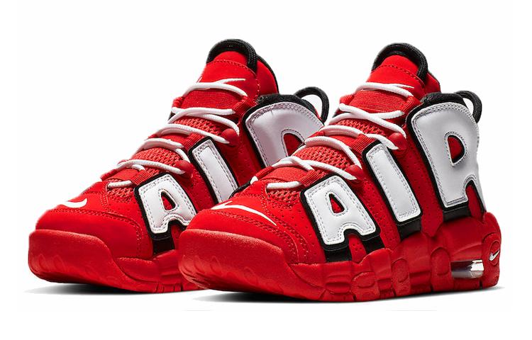 Nike Air More Uptempo University Red Black White GS CD9402-600