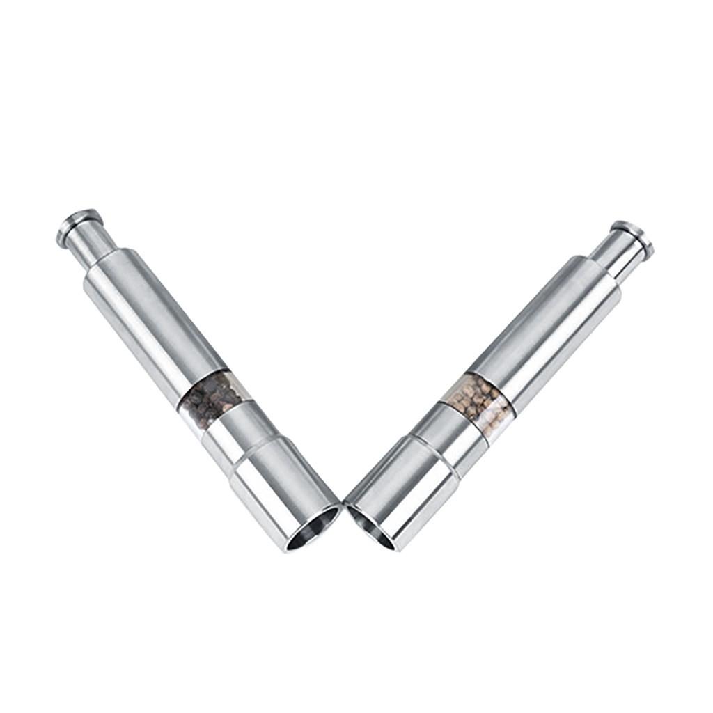 Stainless Steel Thumb Push  Pepper   Grinder Mill Muller Stick