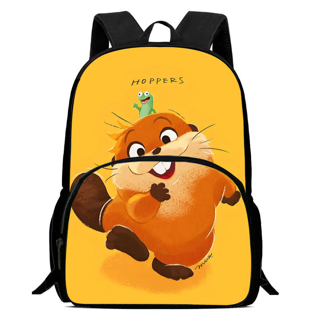 Cartoon Hoppers Beaver Backpack For Kids With Oxford Cloth Durable Material For School Travel