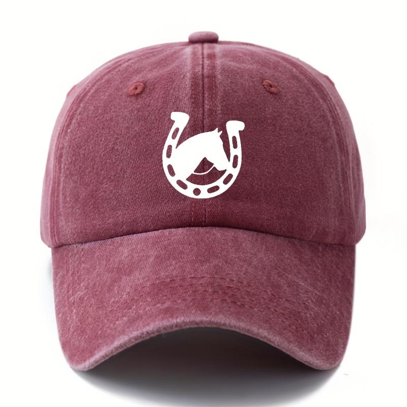 Lightweight outdoor minimalist horseshoe design camping casual style truck hat fashionable curved eave wear-resistant