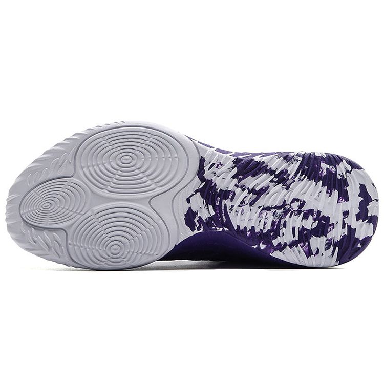 Anta GH1 Non-Slip Wear-Resistant Shock Absorbing Low-Top Basketball Shoes Men Basketball Shoes Purple 112041103-4
