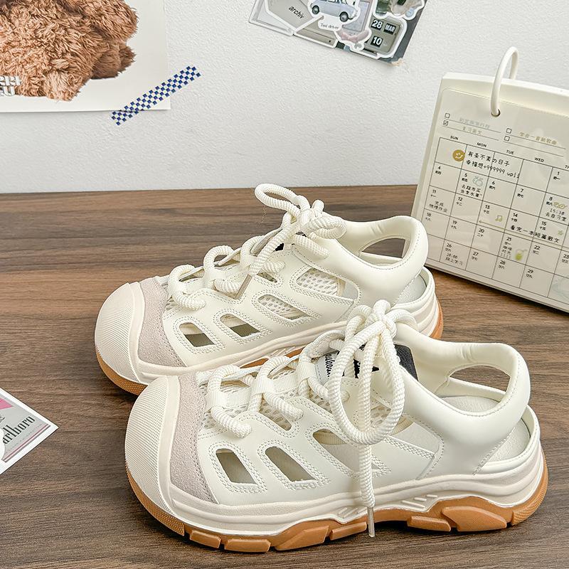 

Shoes women s 2025 new comfortable bag head Roman sports sandals summer casual hollow mountaineering shoes breathable and lightweight 40