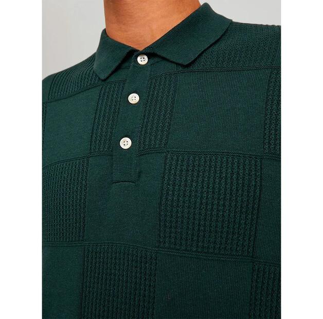 Jack & Jones Checker поло с длинными рукавами