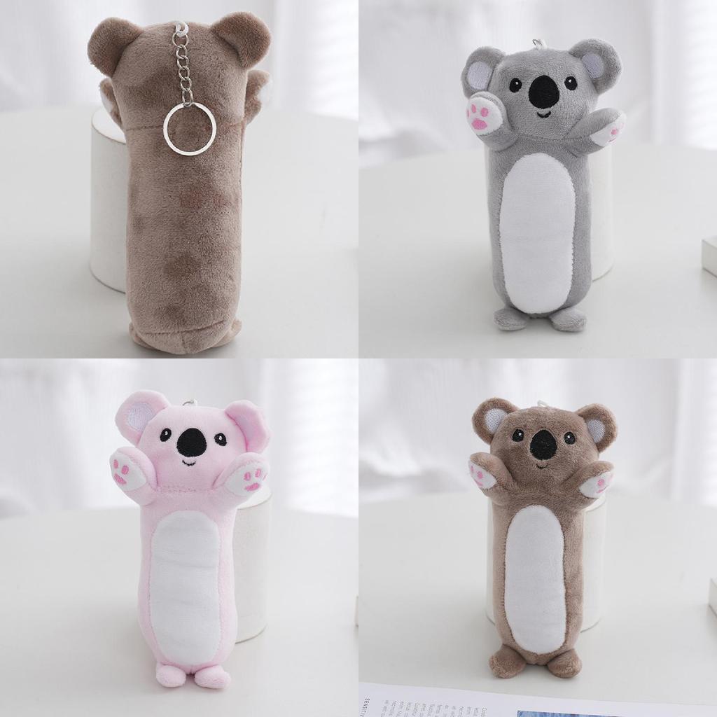 Adorable Koala Plush Toy Pillow Cozy Long Cylinder Stuffed Animal Doll Gift