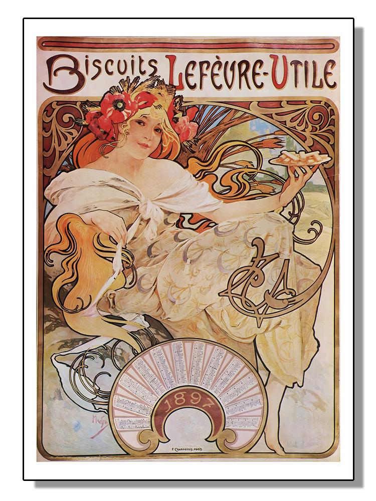 

Винтажные постеры в стиле модерн, Альфонс Муха, печать на холсте, абстрактная женская настенная картина для гостиной, домашний декор 30x40cm No Frame