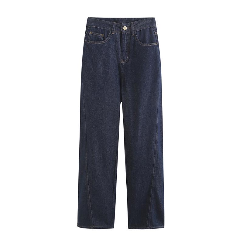 GAGD Women s High-Waisted White Denim Jeans - 3D Cut, Retro, Versatile, Slimming, Loose Fit, Soft Long Pants Extra Extra Large