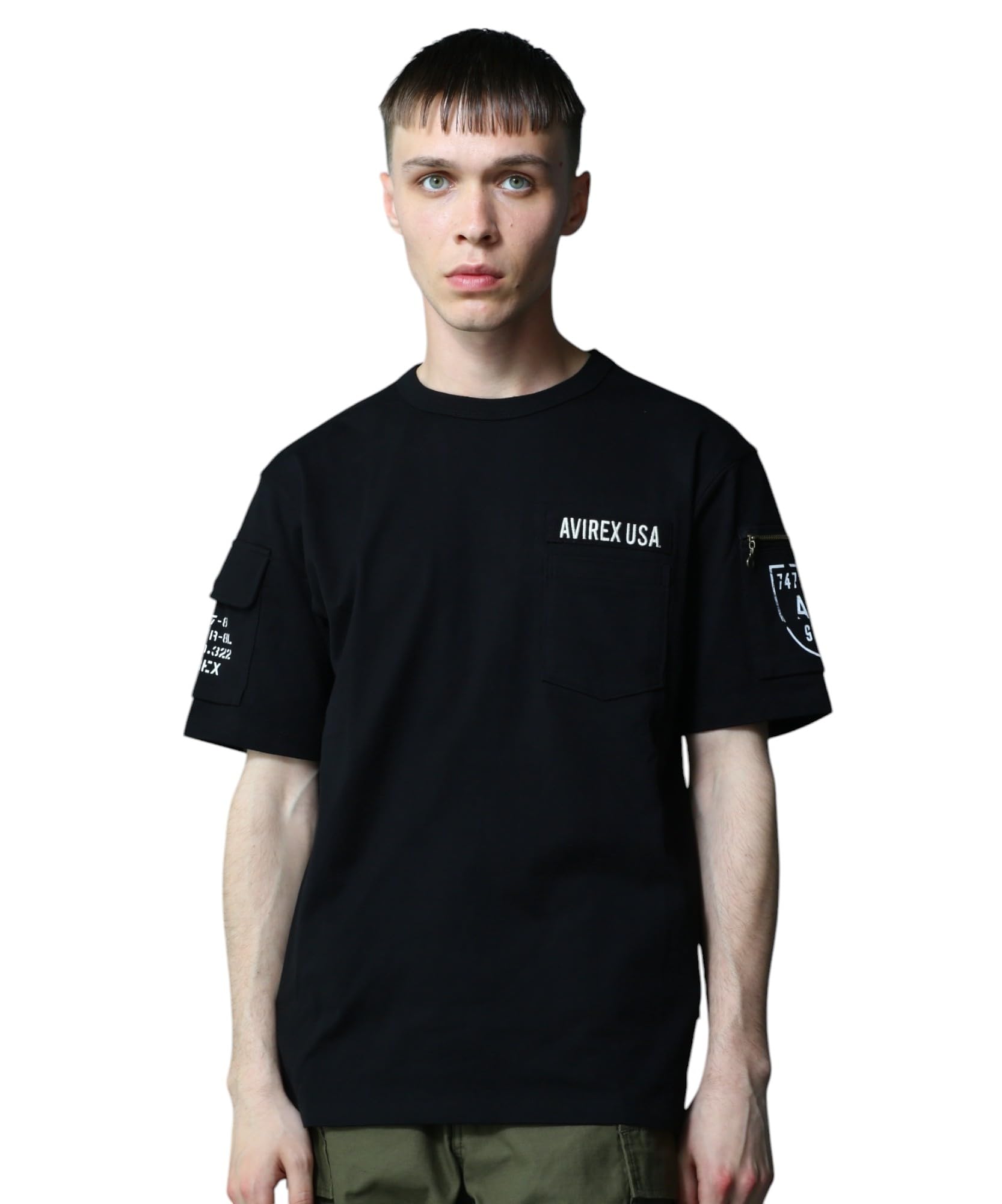 AVIREX FATIGUE T-SHIRT men s L 010 black 783-5934010 чёрный
