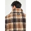 Septwolves Stand-Collar Lambswool Plaid Reversible Jacket for Men