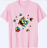 Exploding Rubix Rubics Cube Gift Funny Pattern Print T-Shirt Summer Fashion Casual Comfort Soft Cotton Classic Men Tops Tees