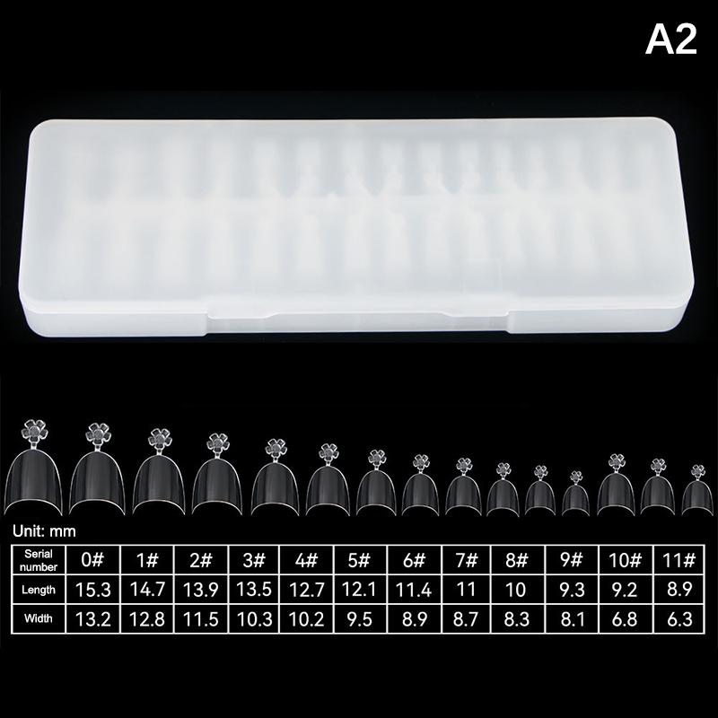 Clear Super D Arc Long Press on Nails Full Cover Gel Tips Nail Art Capsule Extensions for DIY Nail Salon