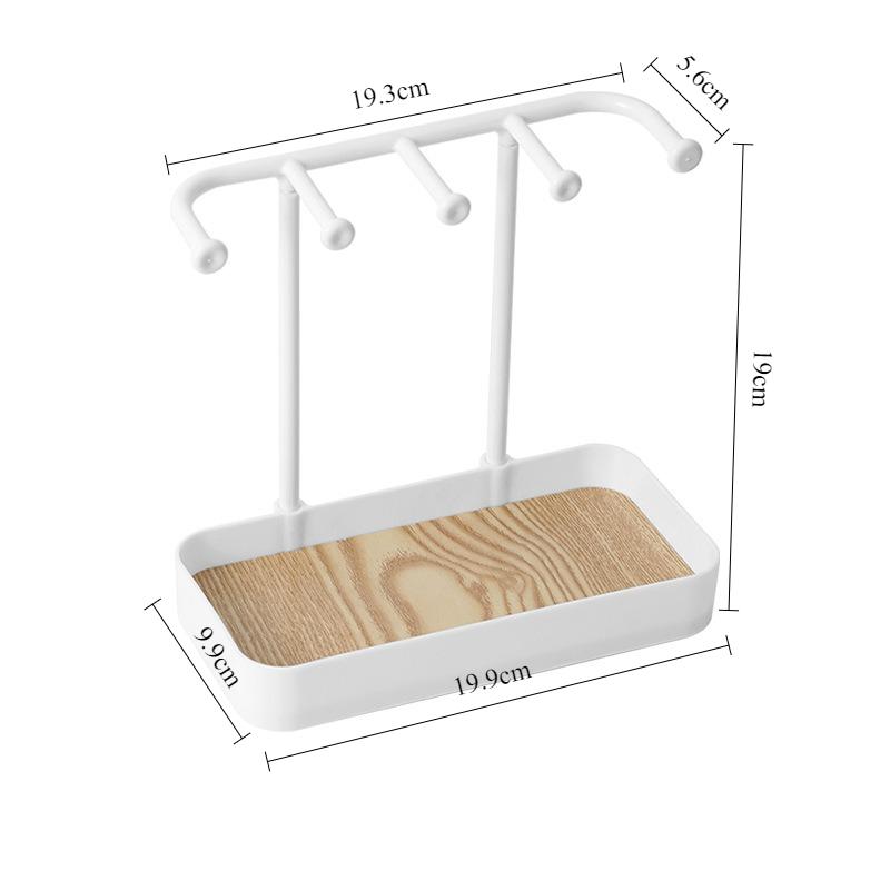 

Eardrop Jewelry Displays Rack Jewellery Necklace Showcase Stand Desktop Bracelet Show Shelf Household Earrings Storage Holder белый