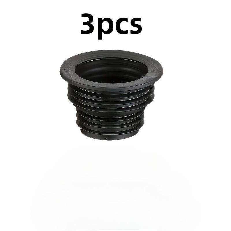 3pcs Anti-Odor Retractable Drain Ring 1pc Raw Rubber Tape Leak-proof and Odor-proof Sealing Ring