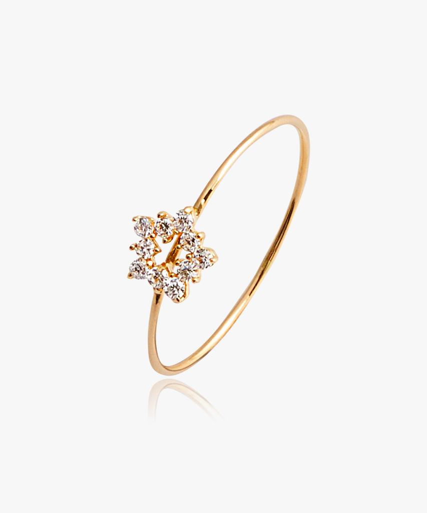 Helene Jewelry 14K Talisman Star Miss Ring (Type B)