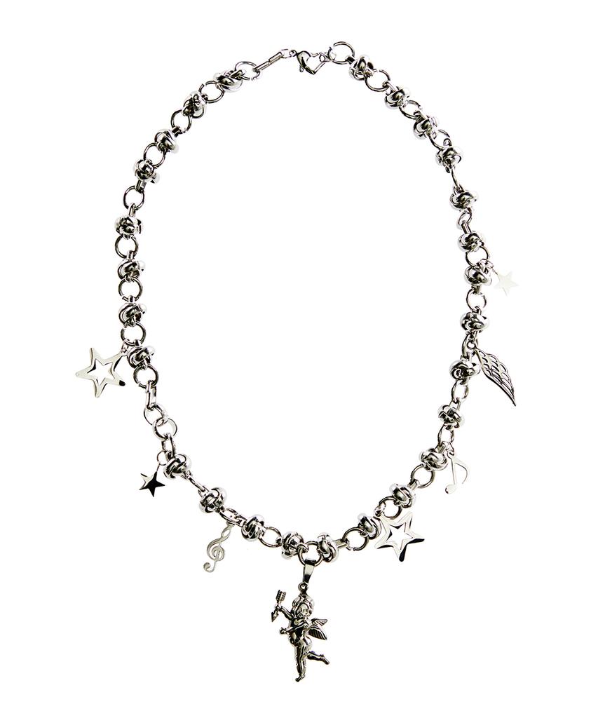 Luvistrue El Angel Cupid Necklace(Silver)