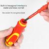1Set 15 In 1 Changeable Insulated Screwdriver Set, With Magnetic and Slotted Bit Electrician Tool