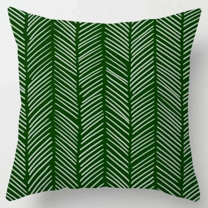 Luxury Home Decor Cushion Cover Office Decor Pillow Cover Tropical Plant Close Up Cactus Pattern Pillow Cover