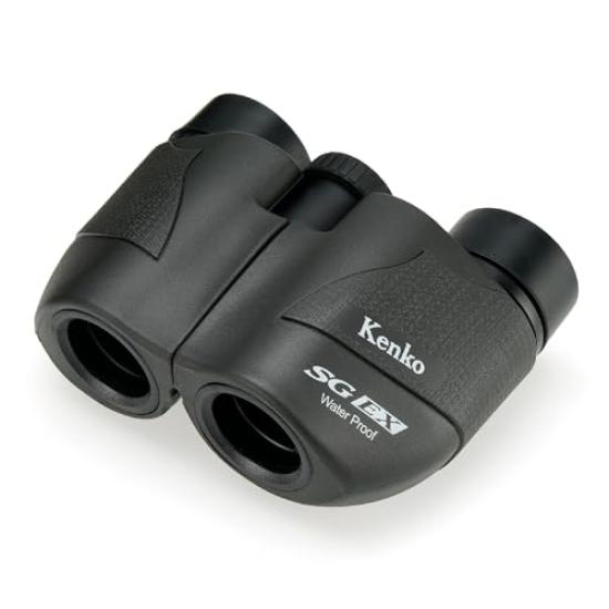 Kenko SG EX Compact 8x20 Binoculars, 8x Magnification, 20mm Aperture, Porro Prism, Lightweight Body (202g), IPX7 Waterproof, Fully Multi-Coated,