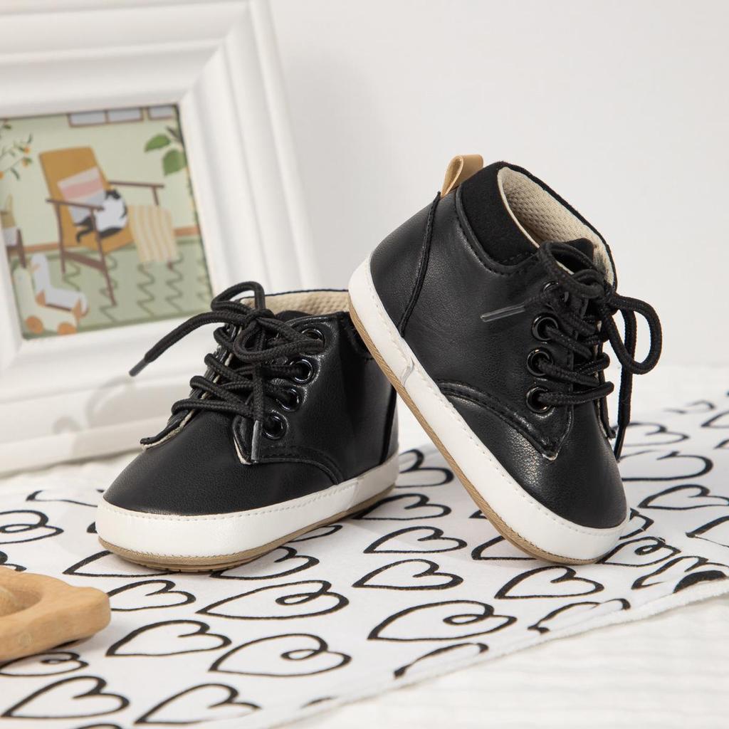 Spring 2025 Baby Solid Color Rubber Sole Walker Shoes